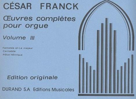 Oeuvres d'orgue Vol.3 