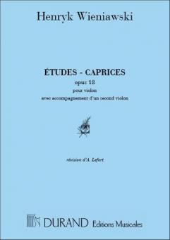 Etudes Caprices Op. 18 2 Violons 