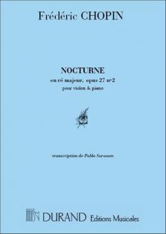 Nocturne En Re Majeur, op. 27 Nr. 2 Transcription 