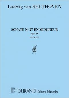 Sonate En Mi Mineur Op. 90 Nr.27 Piano 