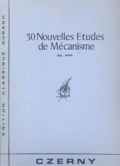 30 Etudes de mécanisme Op.849 