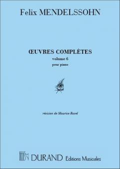 Oeuvres Vol. 6 Piano 