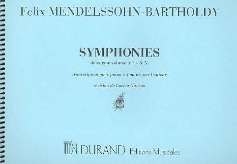 Symphonies, Vol. 2 Transcription pour Piano à 4 Ma 