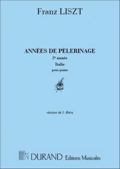 Annees De Pelerinage 2 Annee Italie Piano (S.rier 