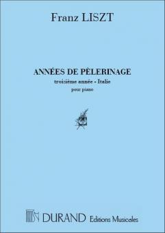 Annees De Pelerinage 3 Annee Italie Piano (S.rier 