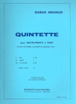 Quintette a Vent Op. 443 Materiel (Fl/Hs/Cl/Fg/Cor 