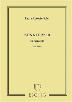 Sonate N. 10 En Fa Majeur, pour Piano 