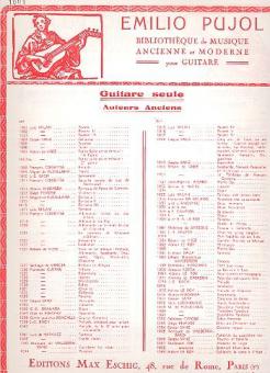 Milan Pavane I Pujol 1001 Guitare 