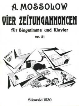 4 Zeitungsannoncen op. 21 
