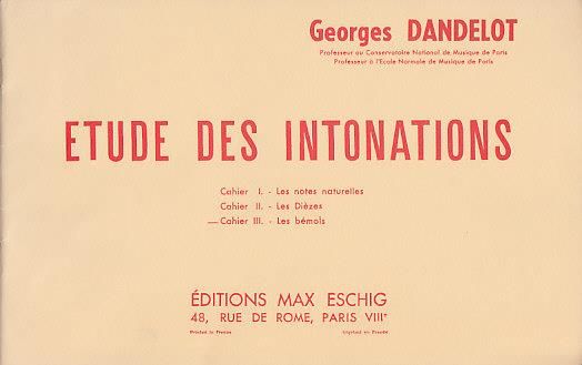 Etude des Intonations Vol. 3 