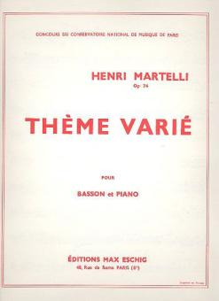 Thème Variér op. 74 