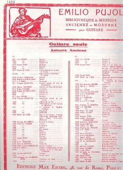 Pujol Manola. Pujol 1403 Guitare 