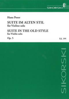 Suite im alten Stil op. 5 