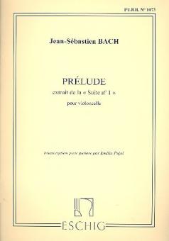 Bach Prelude BWV 1007 Vlc 1 Pujol 1073 Guitare 
