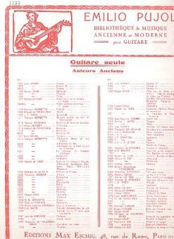 Pujol 2 Preludes Pujol 1233 Guitare 