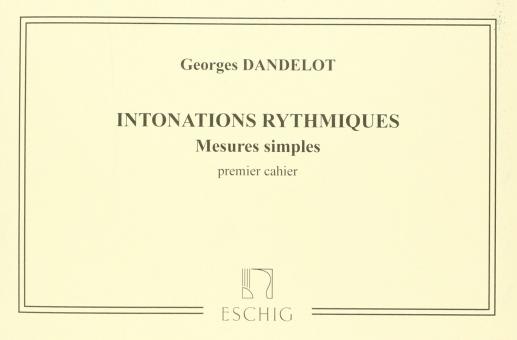 Intonations Rythmiques 1 Er Cahier Mesures Simple 