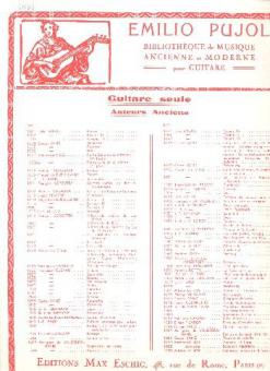 Cimarosa 6 Sonates Pujol 1097 Guitare (N 3/5/9/1 