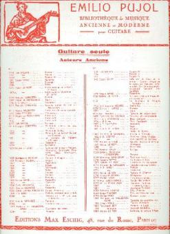 Pujol Triptyque. Pujol 1249 Guitare 