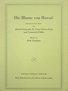 Die Blume von Hawaii 
