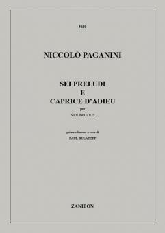 6 Preludi e Caprice d'adieu 