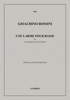 Une Larme pour Basse, Per Contrabbasso E Pianofort 