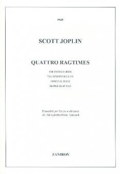 Quattro Ragtimes Trascritti per Flauto E Chitarra 
