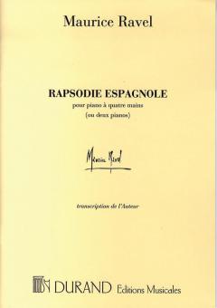 Rapsodie Espagnole 4 Ms Ou 2 Pianos (Prendre 2 Ex.) 