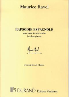 Rapsodie Espagnole 4 Ms Ou 2 Pianos (Prendre 2 Ex.) 