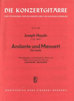 Andante und Menuett für Laute 