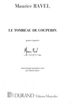Tombeau/couperin Quintette A Vents Parties (Jones 
