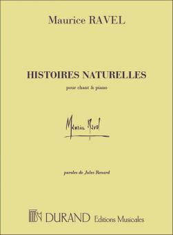 Histoires Naturelles pour Chant et Piano Paroles D 