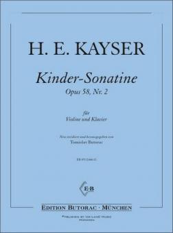 Kinder Sonatinen Op. 58, 2 