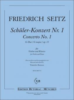 Schüler-Konzert G-dur Nr. 1 Op. 13 