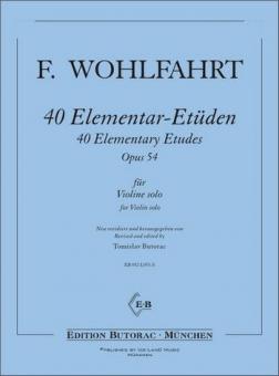 40 Elementar Etüden Op. 54 
