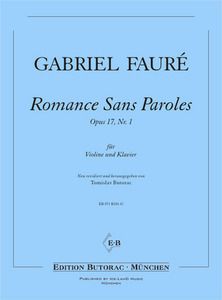 Romance Sans Paroles Op. 17/1 