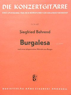 Burgalesa nach einer altspanischen Melodie aus Burgos 