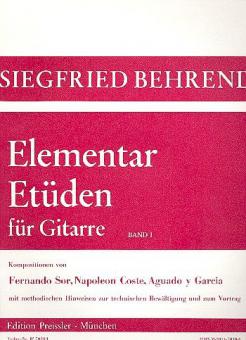 Elementar-Etüden für Gitarre 1 