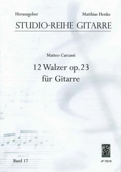 12 Walzer op. 23 für Gitarre 