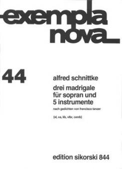 3 Madrigale nach Gedichten von Francisco Tanzer 