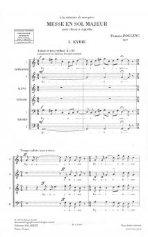Messe En Sol Majeur 