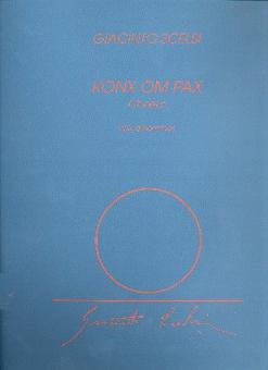 Konx Om Pax Choeur (Voix Mixtes) Partie Homme 