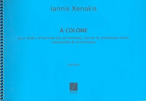 A Colone Choeur (Voix Hommes) Cor Trb Cb 