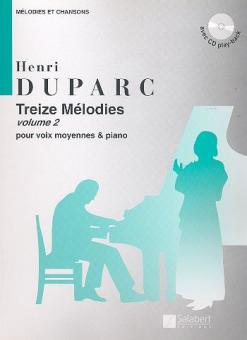 Treize Melodies, Vol. 2 pour Voix Moyennes et P 