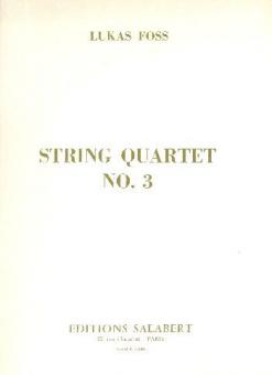 String Quartett Nr. 3 2 Violons Alto et Violoncelle 
