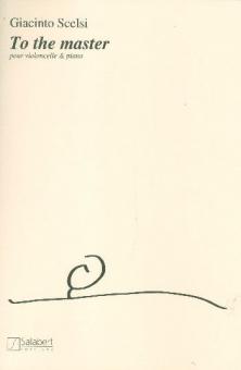 To The Master Violoncelle/Piano 