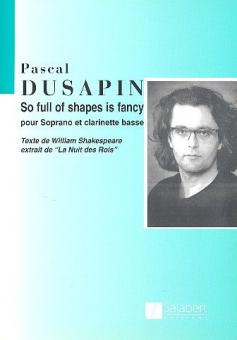So Full Of Shape Is Fancy pour Soprano et Clarinet 