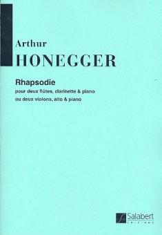 Rapsodie pour 2 Flutes, Clarinette et Piano Ou 