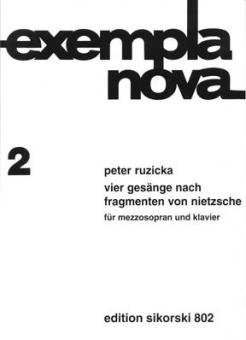 4 Gesänge nach Fragmenten von Nietzsche 