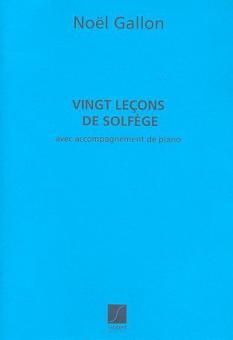 Solfege En Vingt Lecons, Avec Accompagnement De Pi 