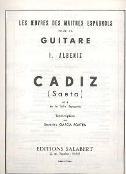 Cadiz Suite Espagnole Nr.4 